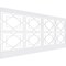 Ekena Millwork 44"H x 94 1/2"W Lakewood PVC Wainscot Paneling Kit WPK44X94LWD - alternate 1